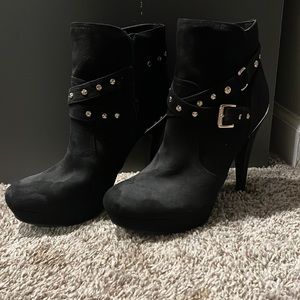 GBG Guess Suede Heeled Boots